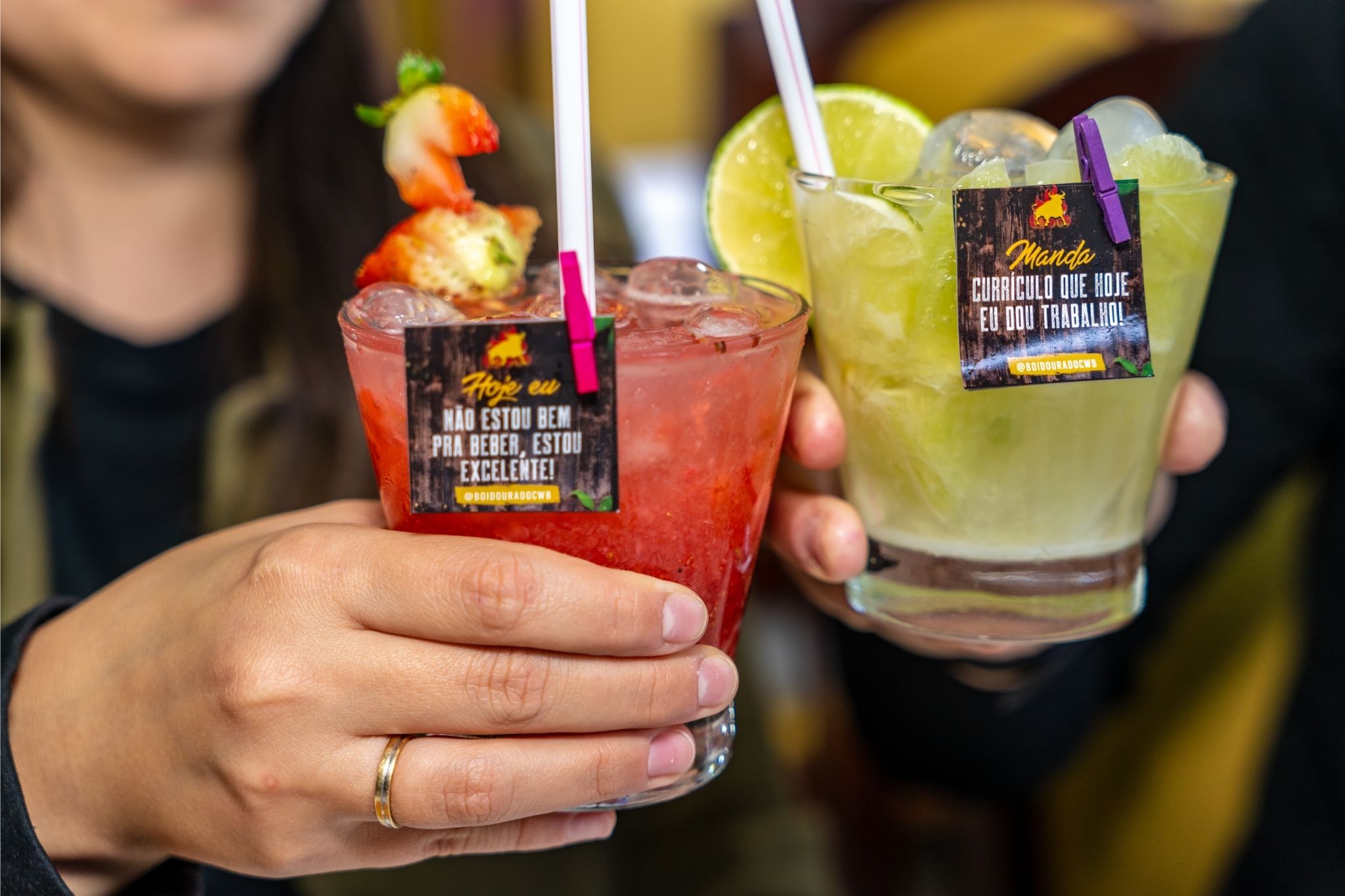Drinks e bebidas especiais na Churrascaria Boi Dourado em Curitiba